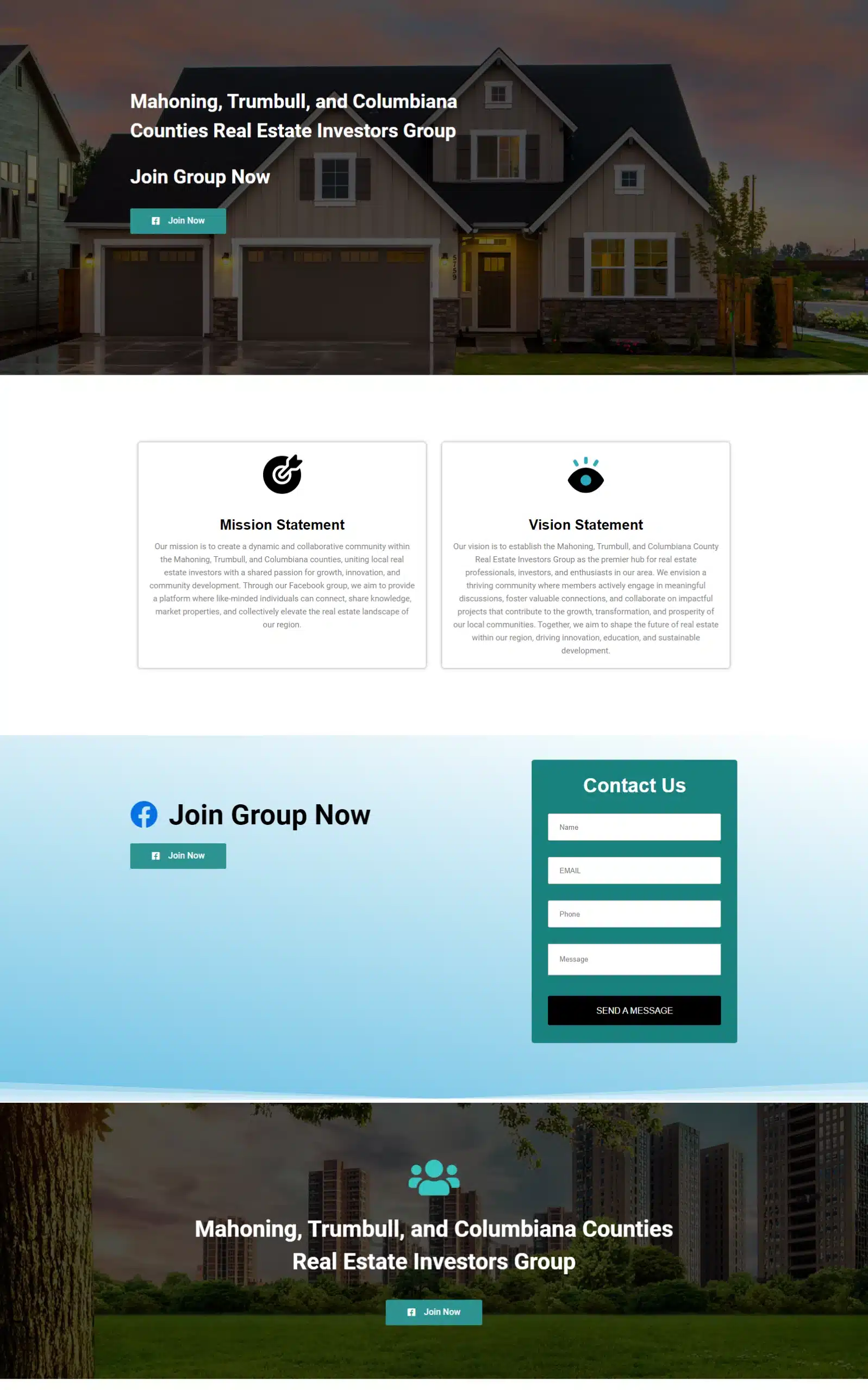 real estate landing page