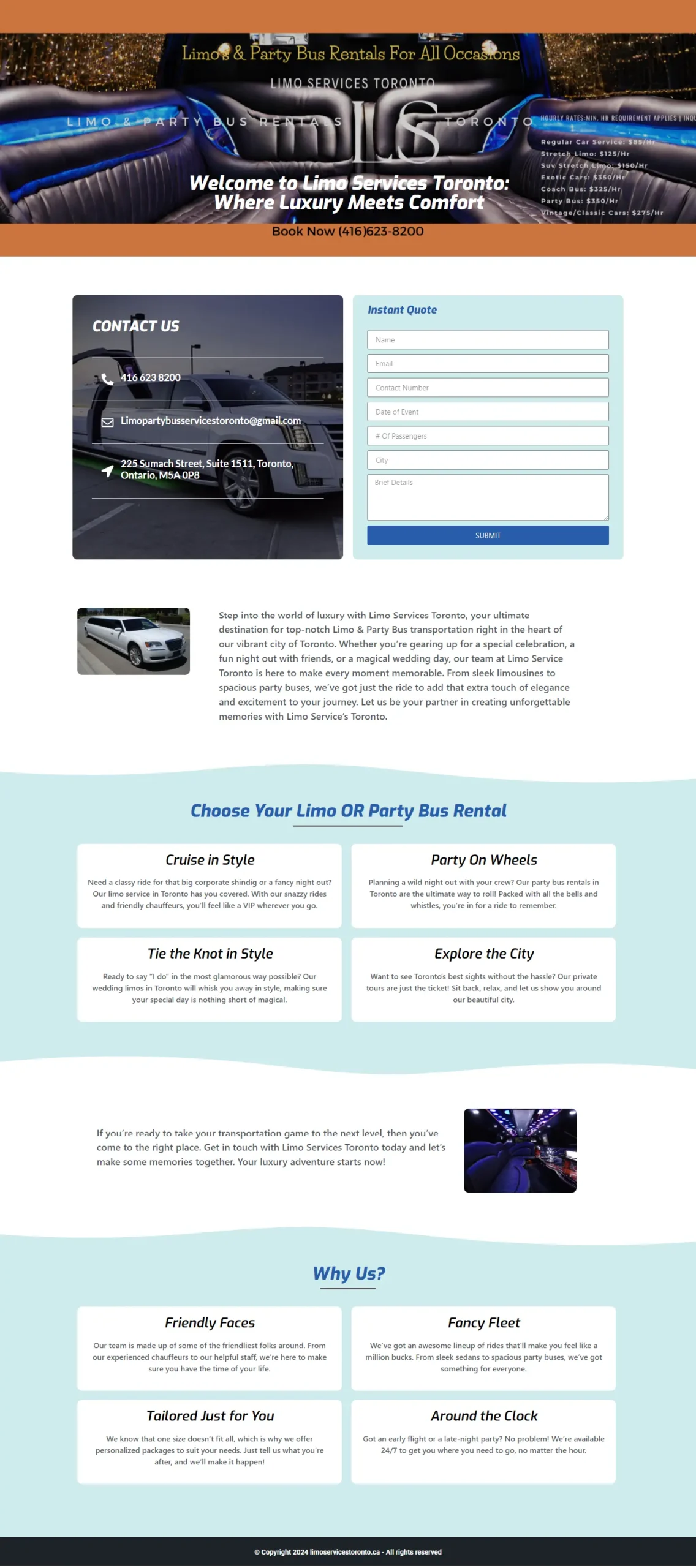 car booking landing page